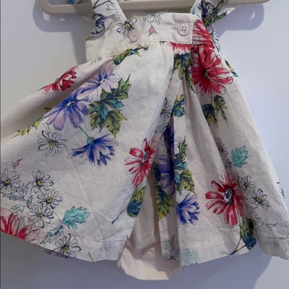 Baby Gap- Cotton Flutter Sleeve Dress 6-12 Month - Picture 4 of 7